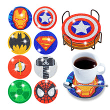 Load image into Gallery viewer, 6/8pcs Anti Slip Coasters with Holder DIY for Tabletop Protection (BD017)
