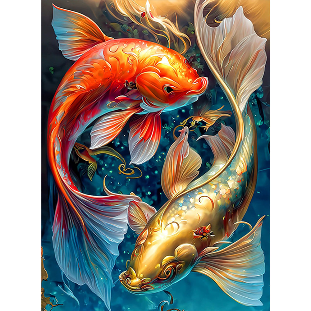 Diamond Painting - Full Round - Pisces Koi (30*40CM)