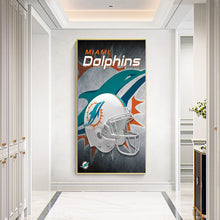 Load image into Gallery viewer, Diamond Painting - Full Round - NFL miami dolphins football team (35*50CM)
