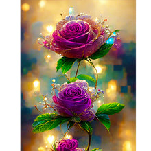 Load image into Gallery viewer, Diamond Painting - Full Round - smoke rose (30*40CM)
