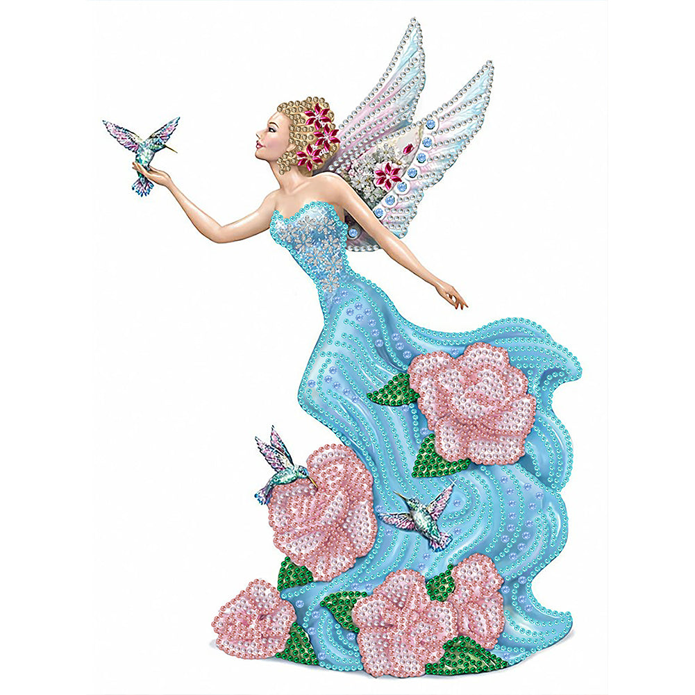 Diamond Painting - Partial Special Shaped - Elegant Lady (30*40CM)