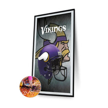 Load image into Gallery viewer, Diamond Painting - Full Round - NFL Minnesota Vikings (35*50CM)
