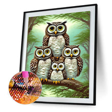 Load image into Gallery viewer, Diamond Painting - Full Round - brown owl (30*40CM)
