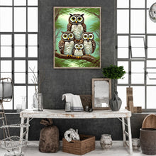 Load image into Gallery viewer, Diamond Painting - Full Round - brown owl (30*40CM)
