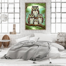 Load image into Gallery viewer, Diamond Painting - Full Round - brown owl (30*40CM)
