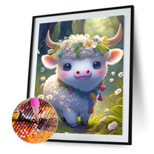 Load image into Gallery viewer, Diamond Painting - Full Round - Floral version of the zodiac ox (30*40CM)
