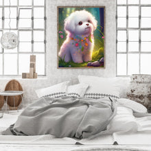 Load image into Gallery viewer, Diamond Painting - Full Round - flower version zodiac dog (30*40CM)
