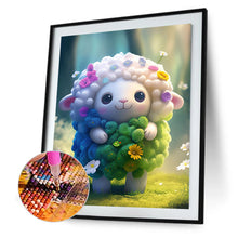 Load image into Gallery viewer, Diamond Painting - Full Round - Floral version of zodiac sheep (30*40CM)

