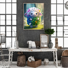 Load image into Gallery viewer, Diamond Painting - Full Round - Floral version of zodiac sheep (30*40CM)
