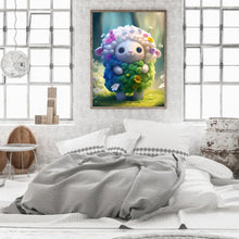Load image into Gallery viewer, Diamond Painting - Full Round - Floral version of zodiac sheep (30*40CM)
