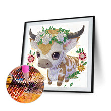 Load image into Gallery viewer, Diamond Painting - Partial Special Shaped - comic version zodiac ox (30*30CM)
