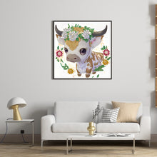 Load image into Gallery viewer, Diamond Painting - Partial Special Shaped - comic version zodiac ox (30*30CM)
