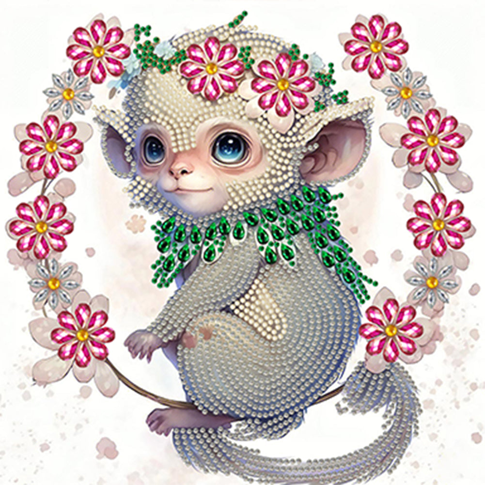 Diamond Painting - Partial Special Shaped - comic book zodiac monkey (30*30CM)