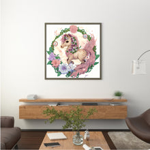 Load image into Gallery viewer, Diamond Painting - Partial Special Shaped - Comic version of the zodiac horse (30*30CM)
