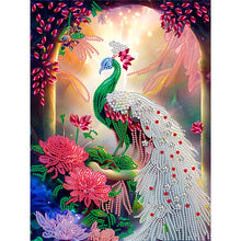 Load image into Gallery viewer, Diamond Painting - Partial Special Shaped - gorgeous peacock (30*40CM)
