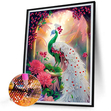 Load image into Gallery viewer, Diamond Painting - Partial Special Shaped - gorgeous peacock (30*40CM)
