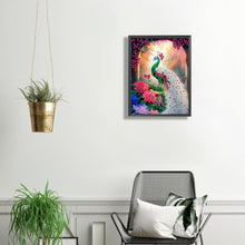 Load image into Gallery viewer, Diamond Painting - Partial Special Shaped - gorgeous peacock (30*40CM)
