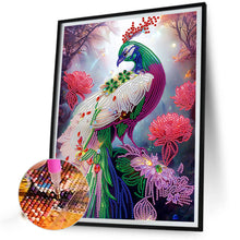 Load image into Gallery viewer, Diamond Painting - Partial Special Shaped - gorgeous peacock (30*40CM)
