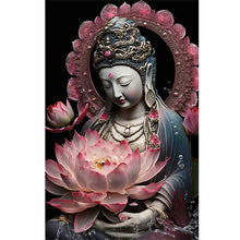 Load image into Gallery viewer, Diamond Painting - Full Round - buddhist lotus avalokitesvara (40*60CM)
