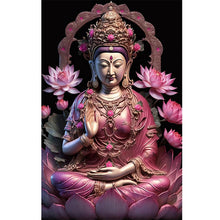 Load image into Gallery viewer, Diamond Painting - Full Round - buddhist lotus avalokitesvara (40*60CM)
