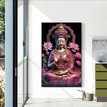 Load image into Gallery viewer, Diamond Painting - Full Round - buddhist lotus avalokitesvara (40*60CM)
