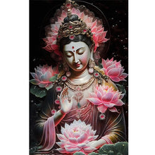 Load image into Gallery viewer, Diamond Painting - Full Round - buddhist lotus avalokitesvara (40*60CM)
