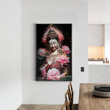Load image into Gallery viewer, Diamond Painting - Full Round - buddhist lotus avalokitesvara (40*60CM)
