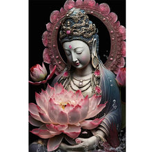 Load image into Gallery viewer, Diamond Painting - Full Round - buddhist lotus avalokitesvara (40*60CM)
