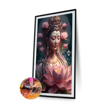 Load image into Gallery viewer, Diamond Painting - Full Round - buddhist lotus avalokitesvara (40*60CM)
