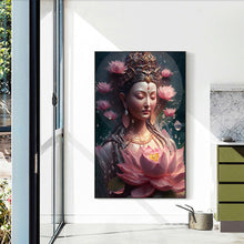 Load image into Gallery viewer, Diamond Painting - Full Round - buddhist lotus avalokitesvara (40*60CM)
