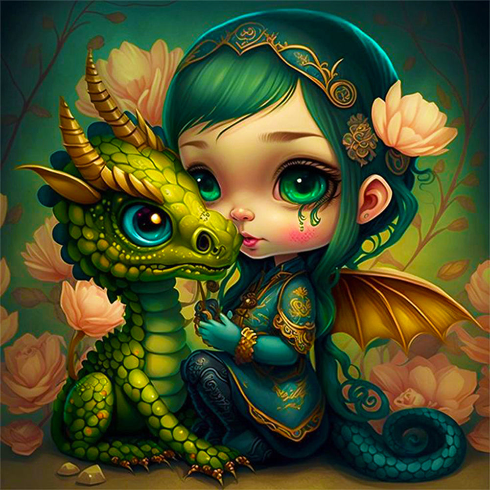 Diamond Painting - Full Round - elf girl (30*30CM)