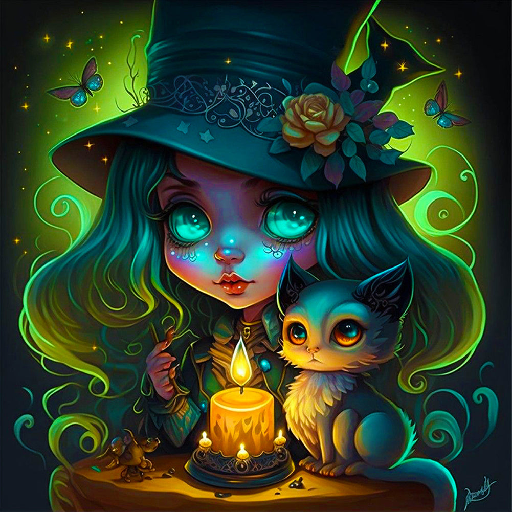 Diamond Painting - Full Round - elf girl (30*30CM)