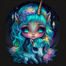 Load image into Gallery viewer, Diamond Painting - Full Round - elf girl (30*30CM)
