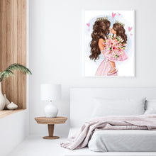 Load image into Gallery viewer, Diamond Painting - Full Round - mother&#39;s day mother and daughter (30*40CM)
