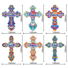 Load image into Gallery viewer, 6pcs DIY Feather Diamond Painting Bookmarks with Crystal Pendant (SQ208)
