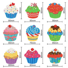 Load image into Gallery viewer, 9pcs DIY Crystal Diamond Pendant Paint by Number Single-sided for Gift (GS210)
