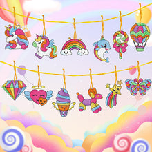 Load image into Gallery viewer, 12pcs DIY Crystal Diamond Pendant Paint by Number Single-sided for Gift (GS217)
