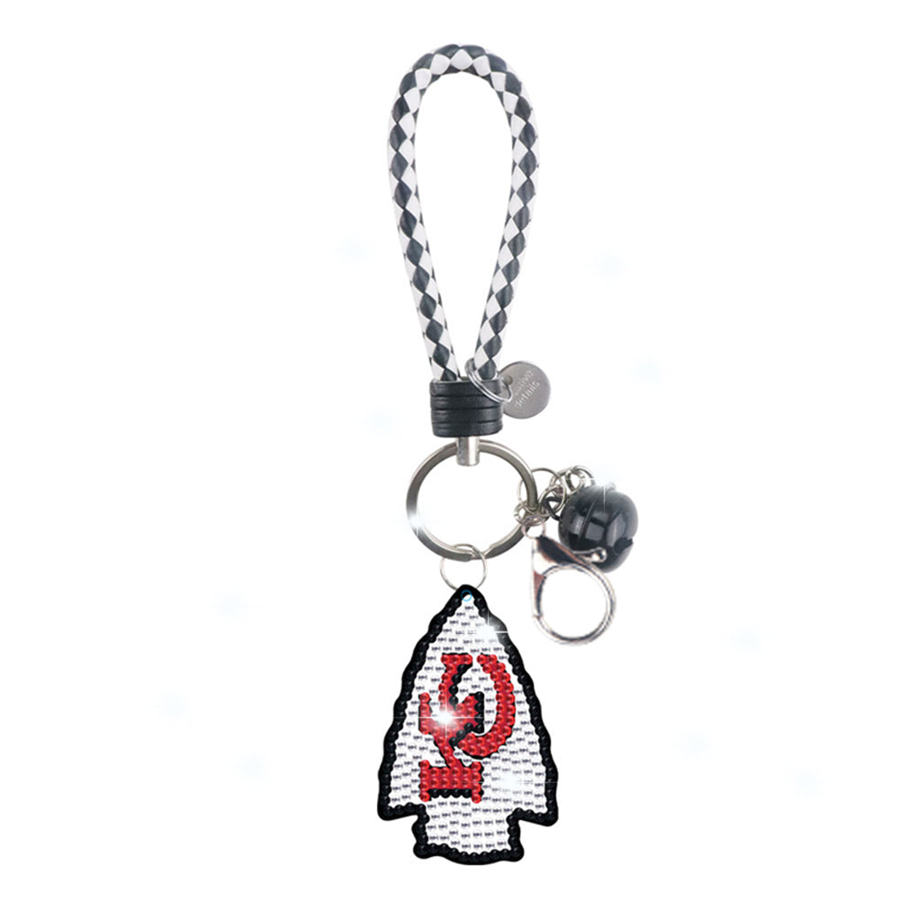 DIY Diamond Art Keychains Craft Rugby Team Badge Hanging Ornament (YS165)