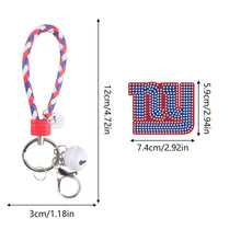 Load image into Gallery viewer, DIY Diamond Art Keychains Craft Rugby Team Badge Hanging Ornament (YS168)
