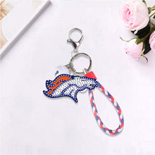 Load image into Gallery viewer, DIY Diamond Art Keychains Craft Rugby Team Badge Hanging Ornament (YS169)
