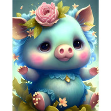 Load image into Gallery viewer, Diamond Painting - Full Round - Cartoon zodiac animal - pig (30*40CM)
