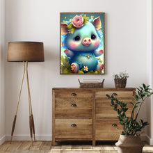 Load image into Gallery viewer, Diamond Painting - Full Round - Cartoon zodiac animal - pig (30*40CM)
