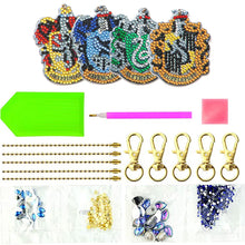 Load image into Gallery viewer, 4pcs DIY Diamond Art Keychains Handmade Cartoon Craft Hanging Ornament (Y1140)
