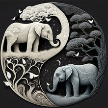 Load image into Gallery viewer, Diamond Painting - Full Round - Tai Chi elephant painting (30*30CM)
