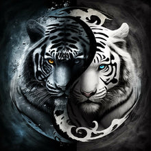Load image into Gallery viewer, Diamond Painting - Full Round - Tai Chi tiger painting (30*30CM)
