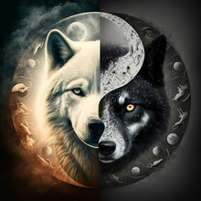 Load image into Gallery viewer, Diamond Painting - Full Round - Tai Chi wolf painting (30*30CM)
