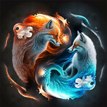 Load image into Gallery viewer, Diamond Painting - Full Round - Tai Chi Fox Painting (30*30CM)
