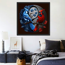Load image into Gallery viewer, Diamond Painting - Full Round - Tai Chi red and blue bird painting (30*30CM)
