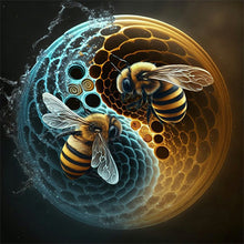 Load image into Gallery viewer, Diamond Painting - Full Round - Tai Chi bee painting (30*30CM)
