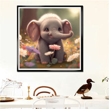 Load image into Gallery viewer, Diamond Painting - Full Round - cute baby elephant (30*30CM)
